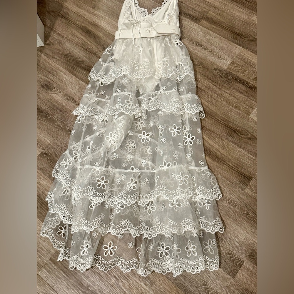 NWT *ONE OF A KIND* For Love And Lemons Eyelet Lace Wedding/Bachelorette Dress - Picture 7 of 9